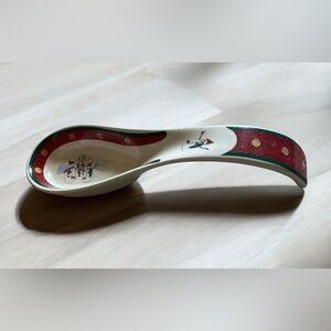 Royal Seasons 10” Stoneware Spoon Rest Christmas Holidays Snowman